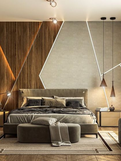 Houzlook - Full Home Interior Design & Turnkey Execution Serene & Stylish Bedrooms photo 46