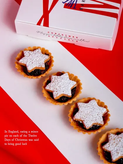 A fun fact about the tradition of eating mince pies during the twelve days of Christmas.