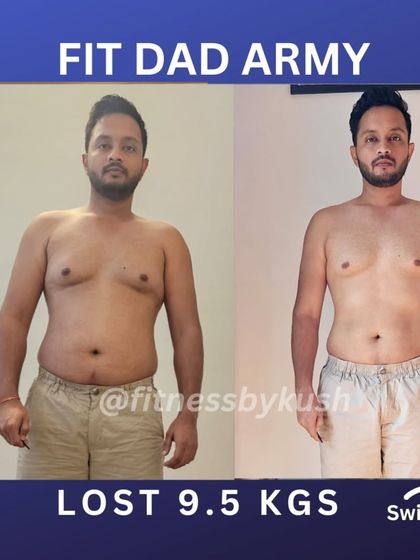 Mayur, an architect with a hectic schedule, lost 9.5 kgs and 6 inches from his waist. His transformation was built on staple home-cooked meals like poha with eggs and roti with paneer sabji, plus a structured workout plan. His feedback shows his renewed confidence.