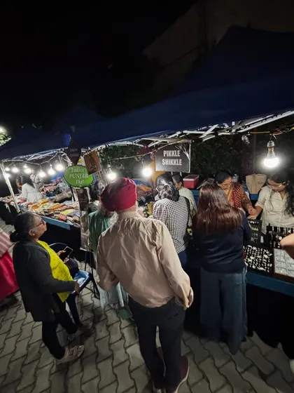 Nothing makes me happier than a busy day at the market. So many people come to my stall to taste and find their favourite homemade pickles, just like these folks.
