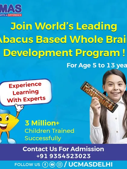 Join the world's leading abacus-based whole brain development program, trusted by parents of over 3 million children. We offer expert-led learning for children aged 5 to 13, setting them up for a lifetime of success.