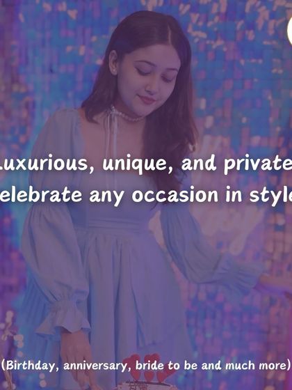 Luxurious, unique, and private. This image captures the essence of the experience I offer. It's about celebrating any occasion, from birthdays to anniversaries, in a stylish and exclusive setting.