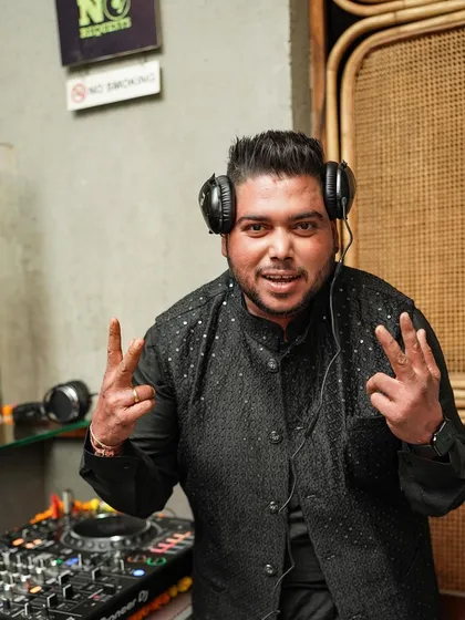 Getting ready to drop some Bollywood and Punjabi bangers at a Diwali party. The energy is always special during the festival of lights.