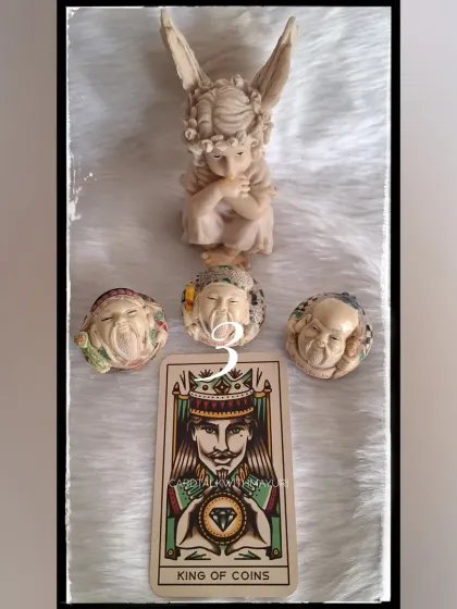 An April forecast with the King of Coins, signaling financial success and the rewards of hard work. The affirmation: "I am creating the life I desire through my actions."