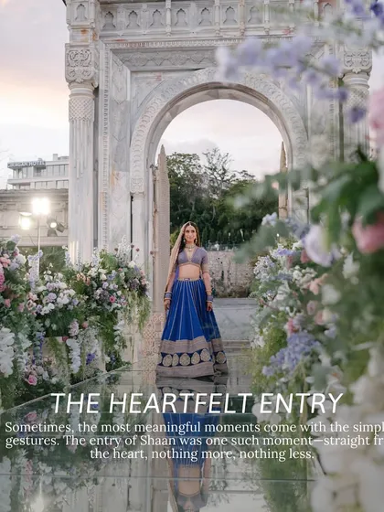 Sometimes, the most meaningful moments come with the simplest gestures. The heartfelt entry of Shaan, walking through a floral archway at his Turkish wedding, was one such moment, straight from the heart.