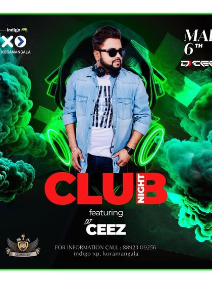 A "Club Night" at the hotspot of Bangalore, Indigo XP Koramangala, for a Saturday night experience.