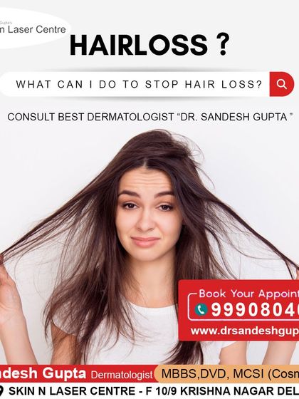 The most common question I get is, "What can I do to stop hair loss?" The answer always starts with consulting a qualified dermatologist to get a proper diagnosis and a personalized treatment plan.