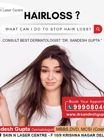 The most common question I get is, "What can I do to stop hair loss?" The answer always starts with consulting a qualified dermatologist to get a proper diagnosis and a personalized treatment plan.