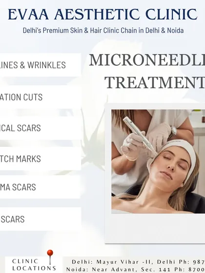 Our Microneedling treatments effectively target a range of concerns, from fine lines and wrinkles to various types of scars, including surgical and acne scars.