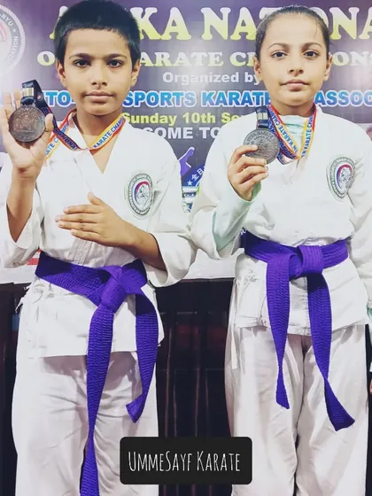 So happy to see my little karatekas winning at the ASSKA National Open Karate Championship. These two purple belts showed amazing skill and spirit.