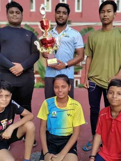 My academy players after winning the Inter-House Kabaddi Tournament. Their training gives them an edge even in school-level competitions.
