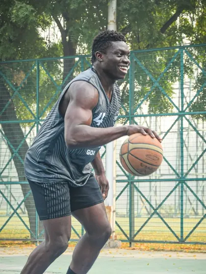 The smile of a player who loves the game. Our sessions are intense, but we always make sure to enjoy the process.
