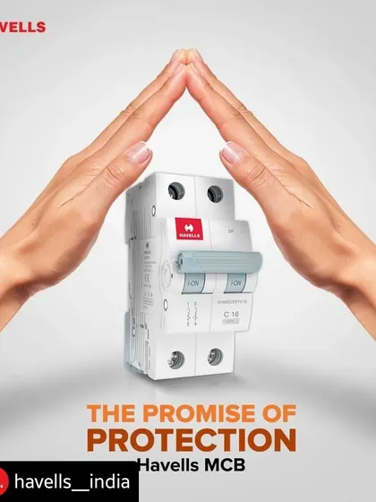 We stand by the promise of protection with the Havells MCB. This essential device shields your electrical systems, including cables and wires, from damage caused by unexpected current overloads. We ensure you receive only genuine, reliable electrical safety solutions.