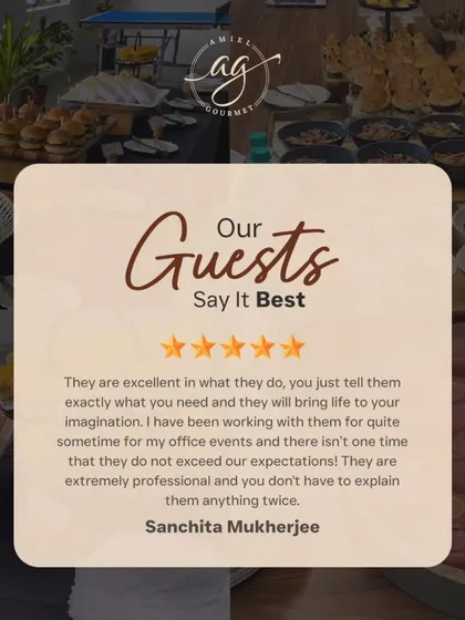 Our guests say it best. We are thrilled to receive feedback that we "bring life to your imagination" and consistently exceed expectations for office events.