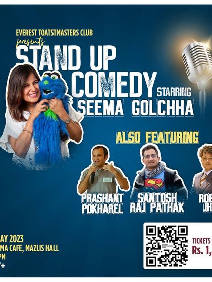 A different poster design for the Everest Toastmasters comedy show.