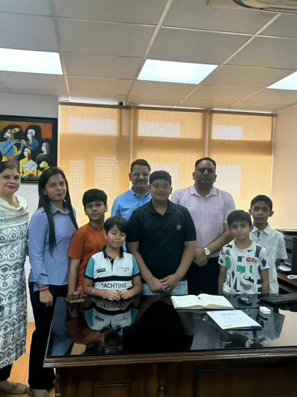 A proud moment at the CBSE Head Office in Delhi, where we conducted a demonstration of our Abacus and Vedic Maths programs. We are committed to driving innovation in learning.