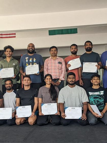 The group photo of our newly certified first aid responders.