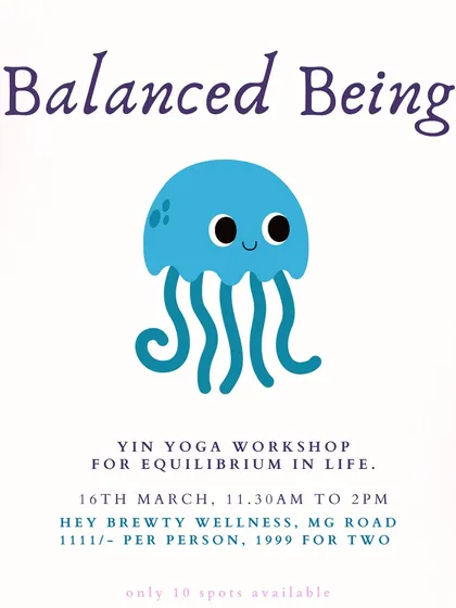 Announcing my "Balanced Being" workshop, an opportunity to reconnect with a sense of equilibrium and calm. This 2.5-hour session is designed for a deep, immersive experience.