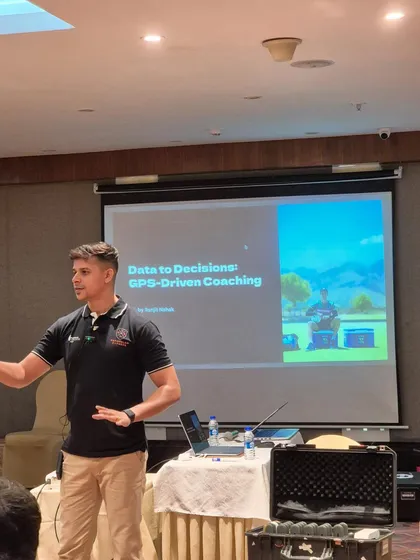 Data sharpens instinct. At this NSCA India workshop, I broke down how to use GPS data to make informed coaching decisions, turning complex numbers into clear, actionable strategies for athlete performance.