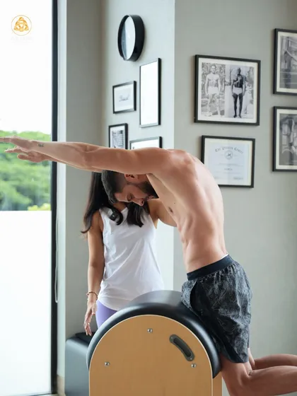 As a teacher, my focus is on you. In our private sessions, I provide hands on guidance to ensure your form is precise and safe, helping you understand the 'why' behind every movement for maximum benefit and spinal health.