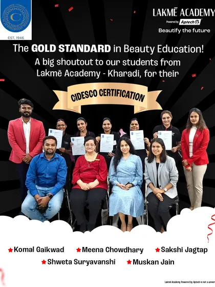 This is what success looks like. I am incredibly proud of our students from the Kharadi center for earning their CIDESCO certification, the world's most prestigious qualification in beauty and aesthetics. This certificate is your passport to a global career, and we prepare you for it every step of the way.