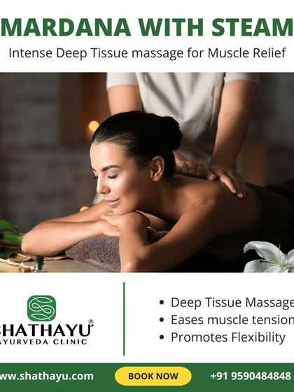 Mardana is an intense deep tissue massage, often combined with steam, for profound muscle relief. This therapy is excellent for easing deep-seated muscle tension, promoting flexibility, and providing chronic pain relief.