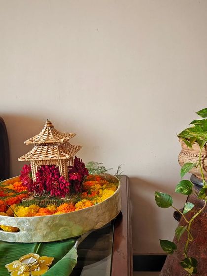 Another view of the festive decor. I love using natural elements and handcrafted items to make my table settings feel authentic and heartfelt.