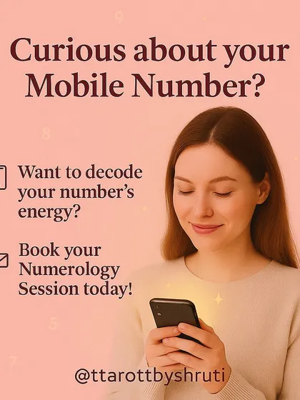 If you are curious about what your mobile number says about you, this graphic serves as a direct invitation. A numerology session can help you decode your number's energy and understand its influence on your life.