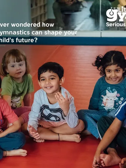 Ever wondered how gymnastics can shape your child's future? This image of a group of attentive children sets the stage for explaining our Three-Dimensional Learning approach.