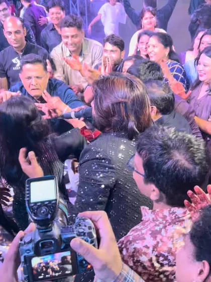 Caught in the middle of the crowd, our lead singer creates a personal and electrifying moment for everyone around.