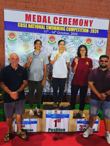 This is the moment we train for. Here is my swimmer, Prapti Ghose, winning a Gold Medal in the 50m Breaststroke at the CBSE National Swimming Competition. She also secured a Bronze in the 50m Butterfly against a tough field, qualifying for the prestigious Khelo India Games.
