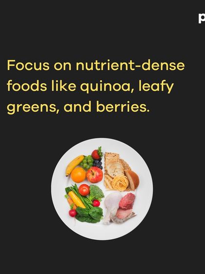 A comprehensive carousel on weight loss tips for women with PCOS. It explains that while hormonal imbalances make it challenging, focusing on nutrient-dense foods, PCOS-friendly exercises like yoga and strength training, and self-love can lead to success.