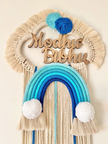 Shikha Agarwal - Custom Macrame & Crochet Home Decor Personalized Name Hangings photo 7