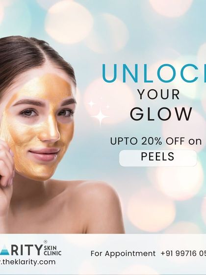 Unlock your inner glow. A peel treatment removes the outer dull layer of skin, revealing the brighter, healthier skin beneath. We offer up to 20% off on peels.