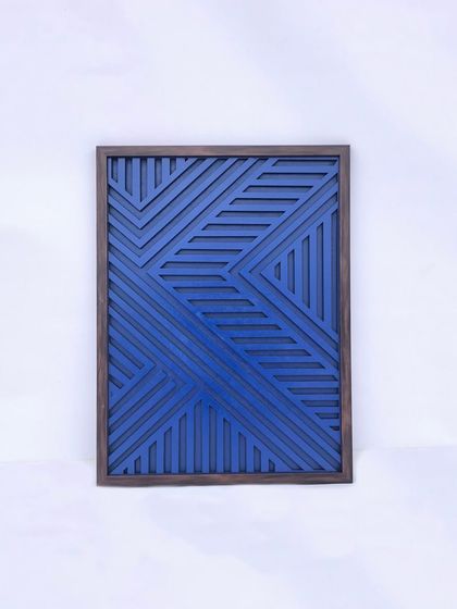 Best of Bharat - 3D & Sculptural Wall Art Modern Geometric Wood Art photo 9