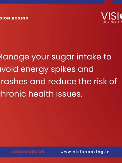 What you eat matters. Managing your sugar intake is crucial for avoiding the energy spikes and crashes that can hurt your performance. It also reduces the risk of long-term health issues.