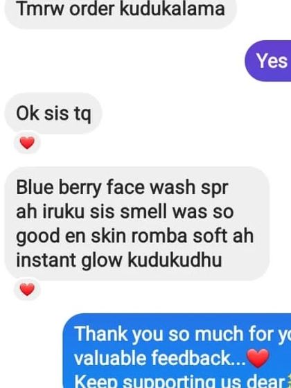 The Blueberry Face Wash is praised for its good smell and for giving soft, instant glow. I believe skincare should be a pleasant experience.