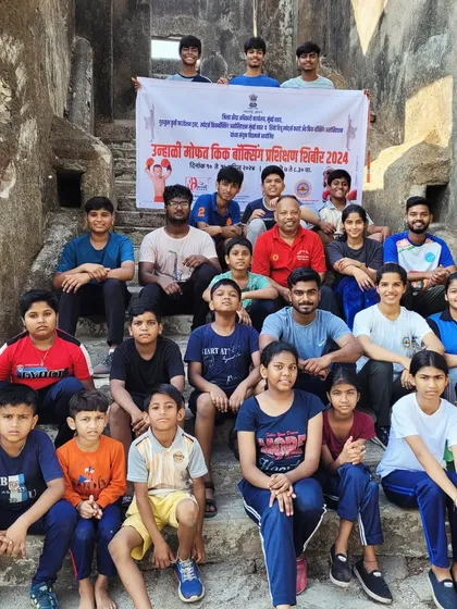The SSKKA family is built on shared challenges and mutual support. This group photo was taken during our free kickboxing camp, a program we run in collaboration with the District Sports Officer to make martial arts accessible to all.