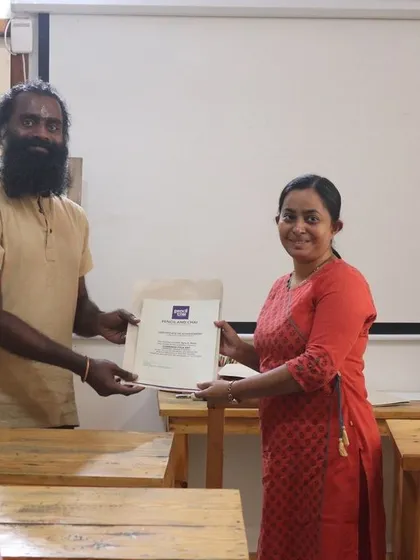 Another dedicated student receives her certification. We acknowledge her commitment to practicing and submitting the required assignments to earn this recognition.