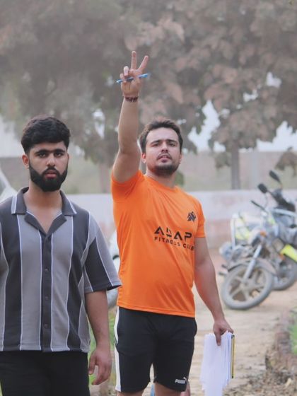 I lead from the front, always ready to take on the next challenge with my team.