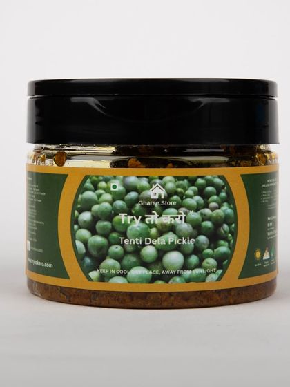 A small jar of Tenti Dela Pickle on a white background.