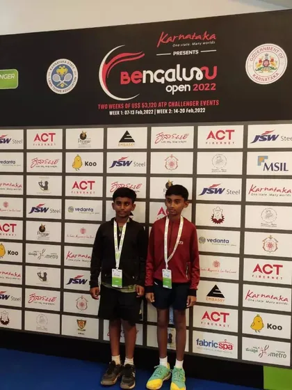 It was a proud moment for our academy when our top-ranked players, Sanjay Girish (Karnataka No. 1) and Ishaan Badagi (Karnataka No. 2), were invited as chief guests to the Bengaluru Open 2022. They had the honor of picking the main draw for this prestigious ATP Challenger tour event.