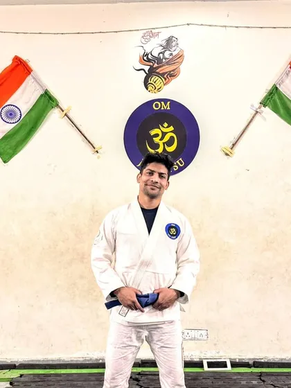 Standing proud in my gi. Martial arts is a journey of self-improvement, and every day is a chance to get better.