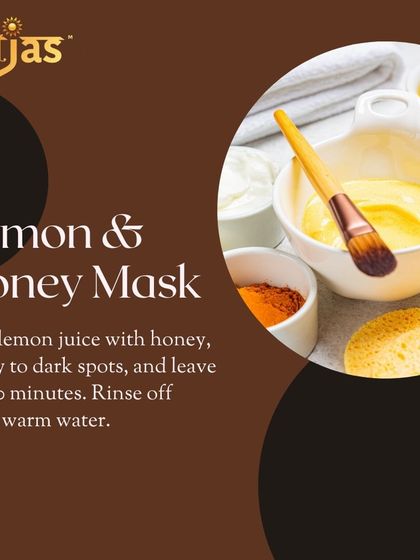 A lemon and honey mask can help lighten dark spots. Mix the two, apply for 10 minutes, and rinse with warm water. The natural properties of both ingredients help to brighten and refresh the skin.