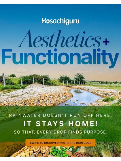 We combine aesthetics with functionality in our water management. Our rainwater harvesting systems are designed to look like natural parts of the landscape while serving a critical purpose.