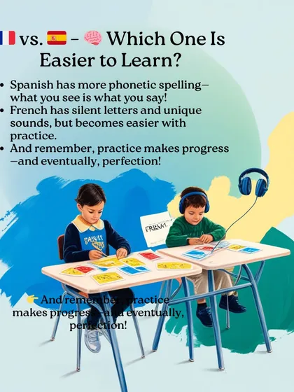 Which language is easier to learn? Spanish spelling is more phonetic, but French becomes easier with practice. The most important thing is consistent effort.