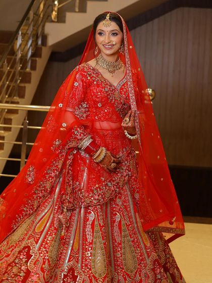 Now and forever. These portraits capture the timeless beauty of a classic bridal look, with soft, glowing makeup that enhances the bride's happiness.