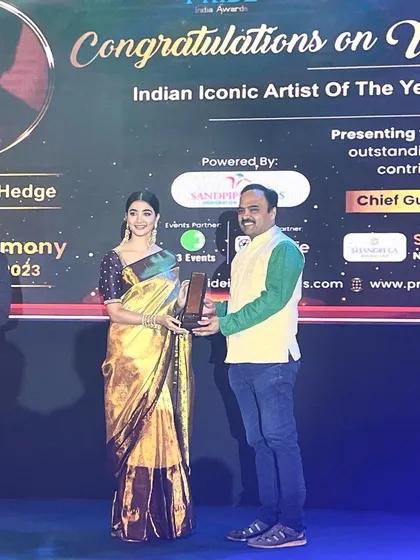 A full-stage view of the award ceremony. Moments like these are a great motivation to continue pushing the boundaries of my art form.