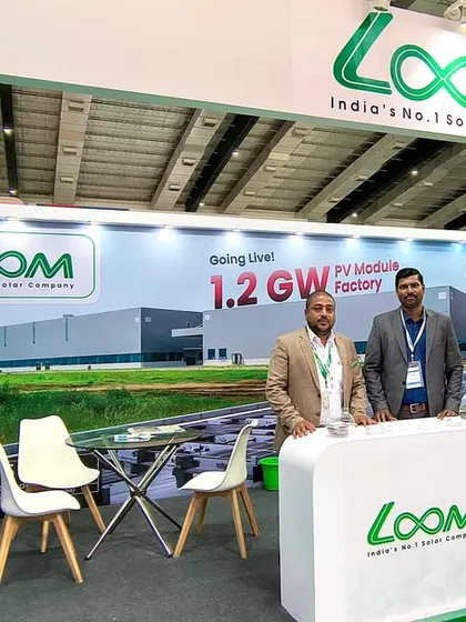 My team ready to welcome visitors on Day 2 of the Global Solar Expo in Coimbatore. Our booth showcases our complete range of solar solutions for homes, businesses, and industries.
