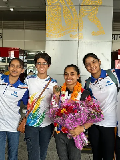 Our students were thrilled to greet their role model, Dipa Karmakar, and celebrate her victory. An inspiring day for our young athletes.